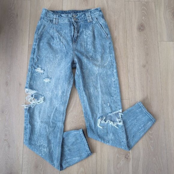 American Eagle Highest Rise Mom Jean X Long *No Tie - Picture 5 of 7